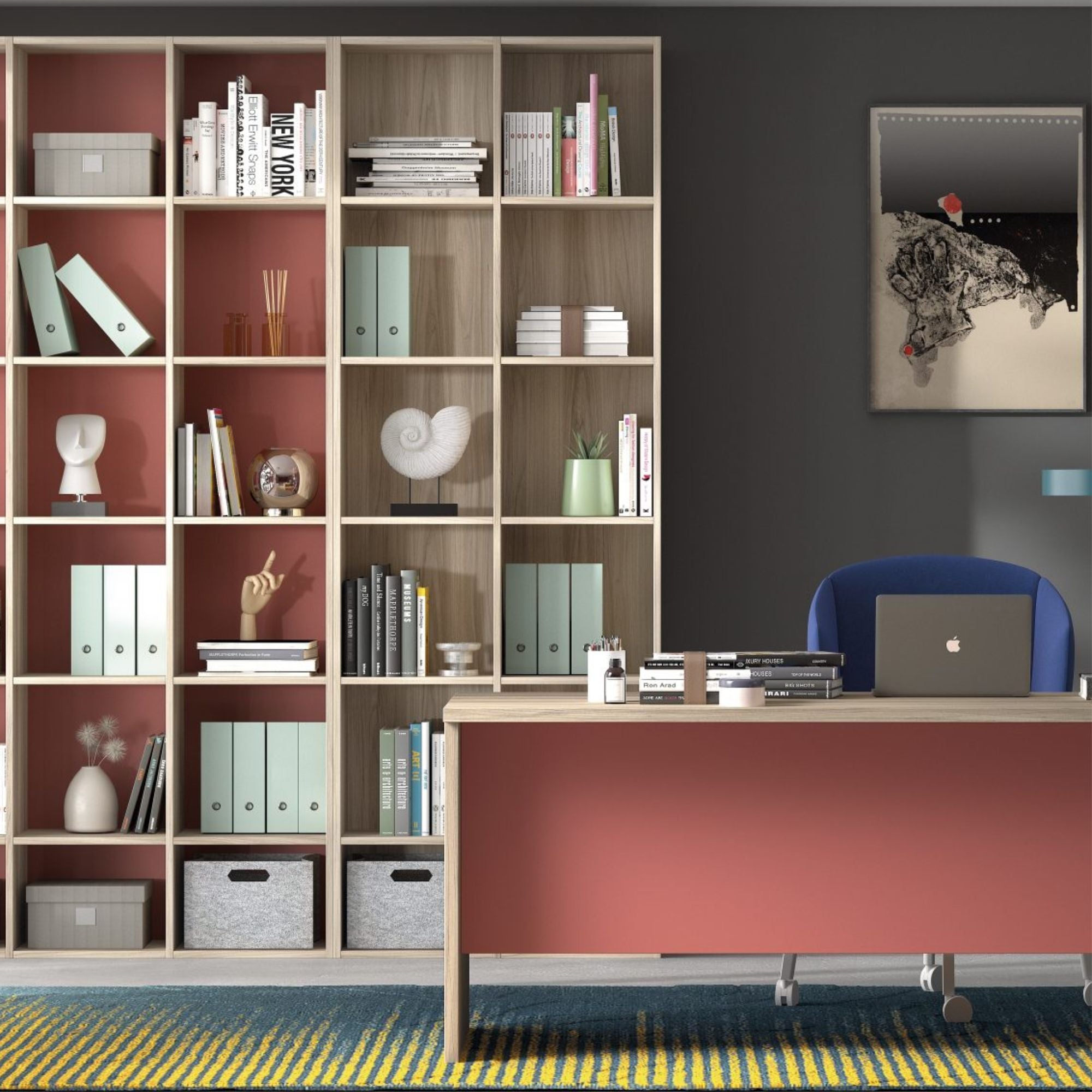 Configurez le bureau ou la bibliothèque de vos rêves avec les dimensions qui seront adaptés à vos espaces