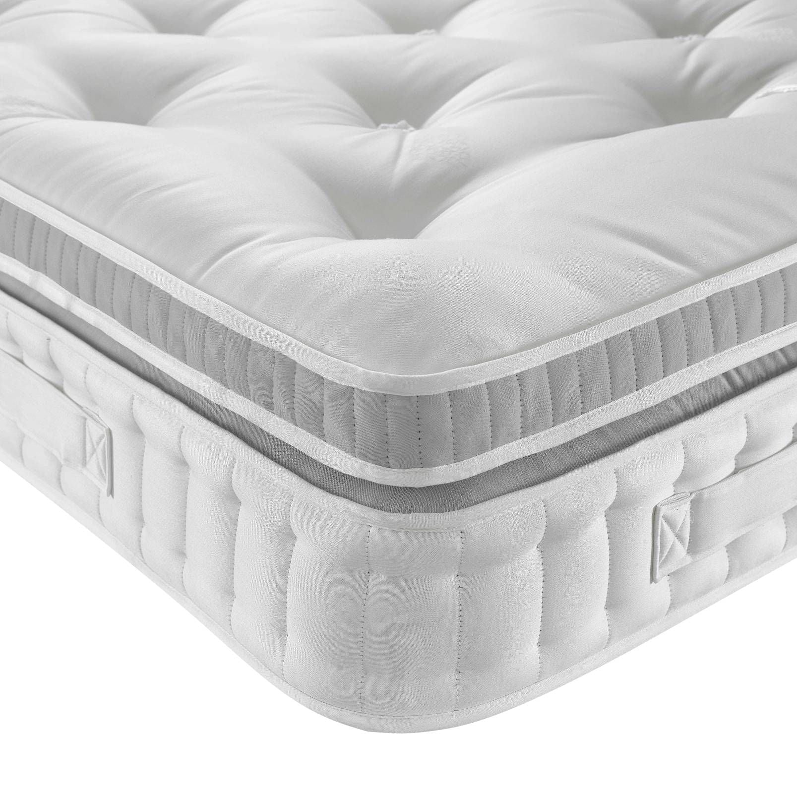 Matelas hybride, avec un mélange de technologie, Latex + ressorts ensaché, Mémoire de forme + ressorts ensaché, etc...