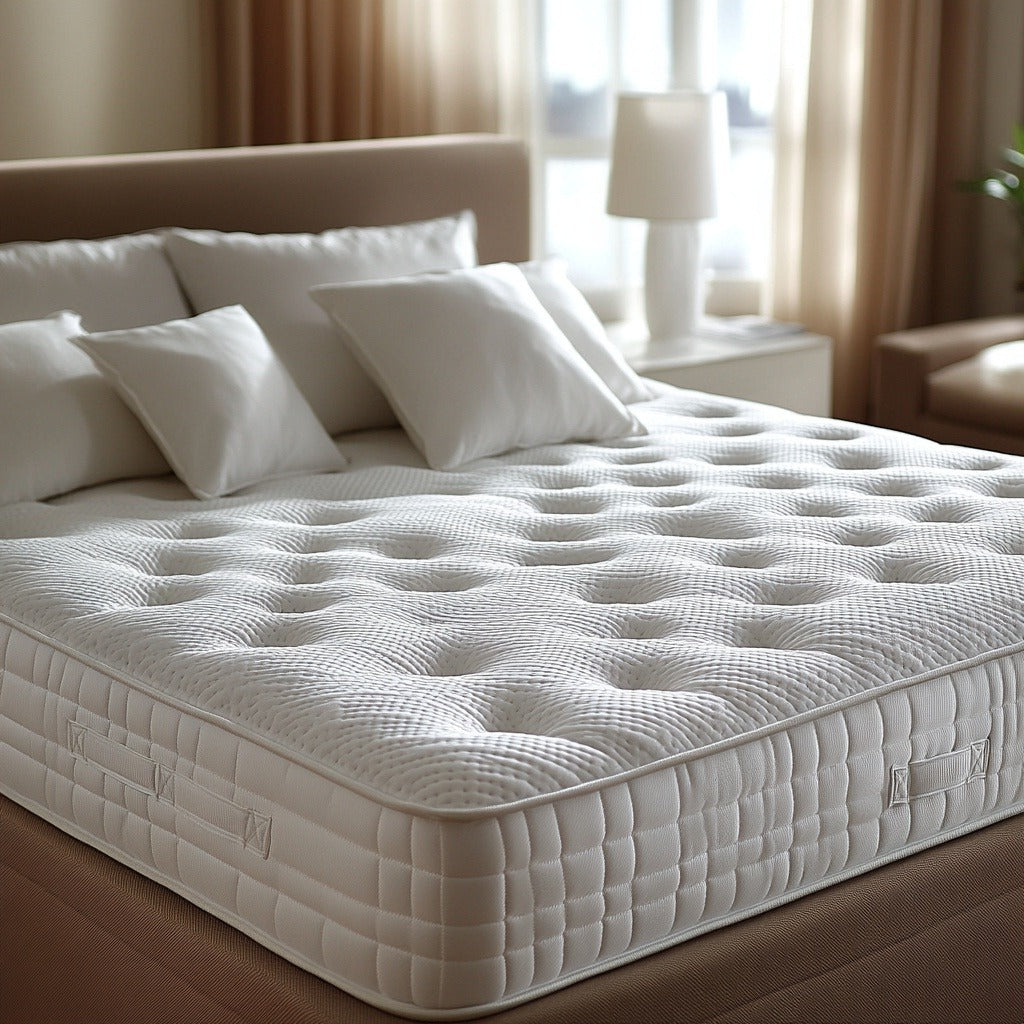 Matelas avec une couche de mémoire de forme, et un accueil enveloppant tres agréable