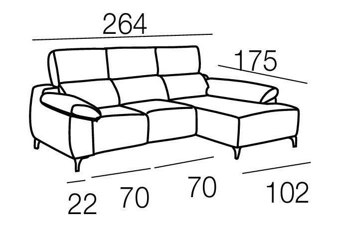 BELLANIO 4 places Méridienne
