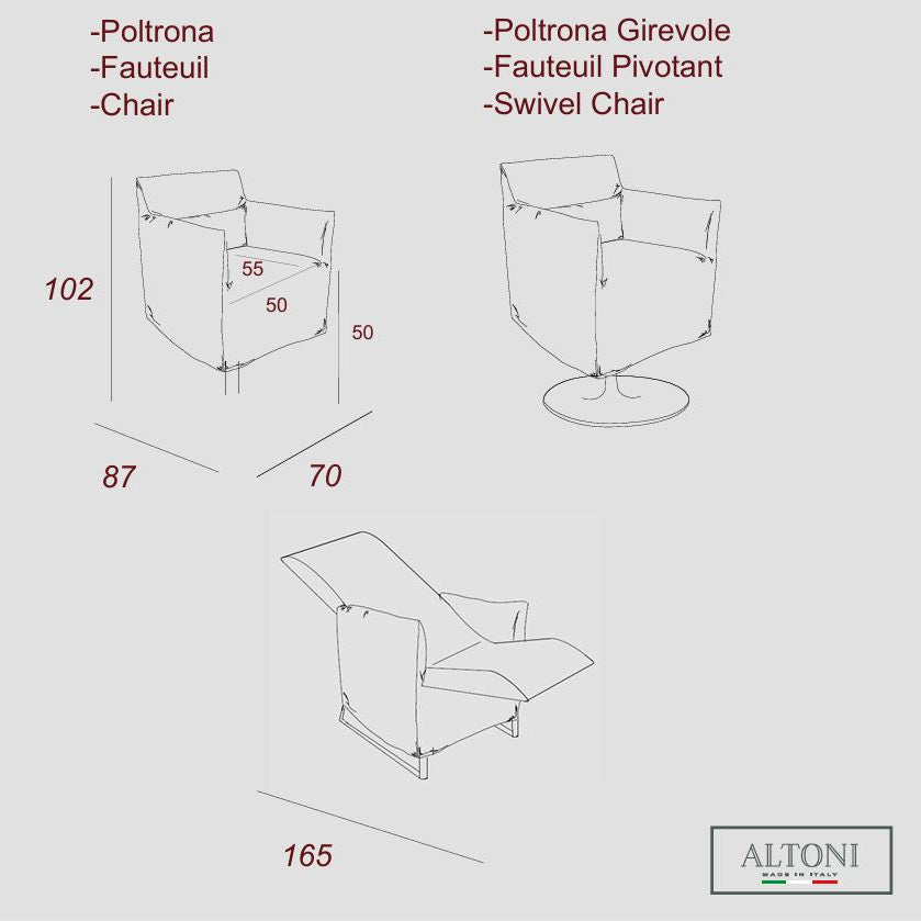 Plan du fauteuil LINO