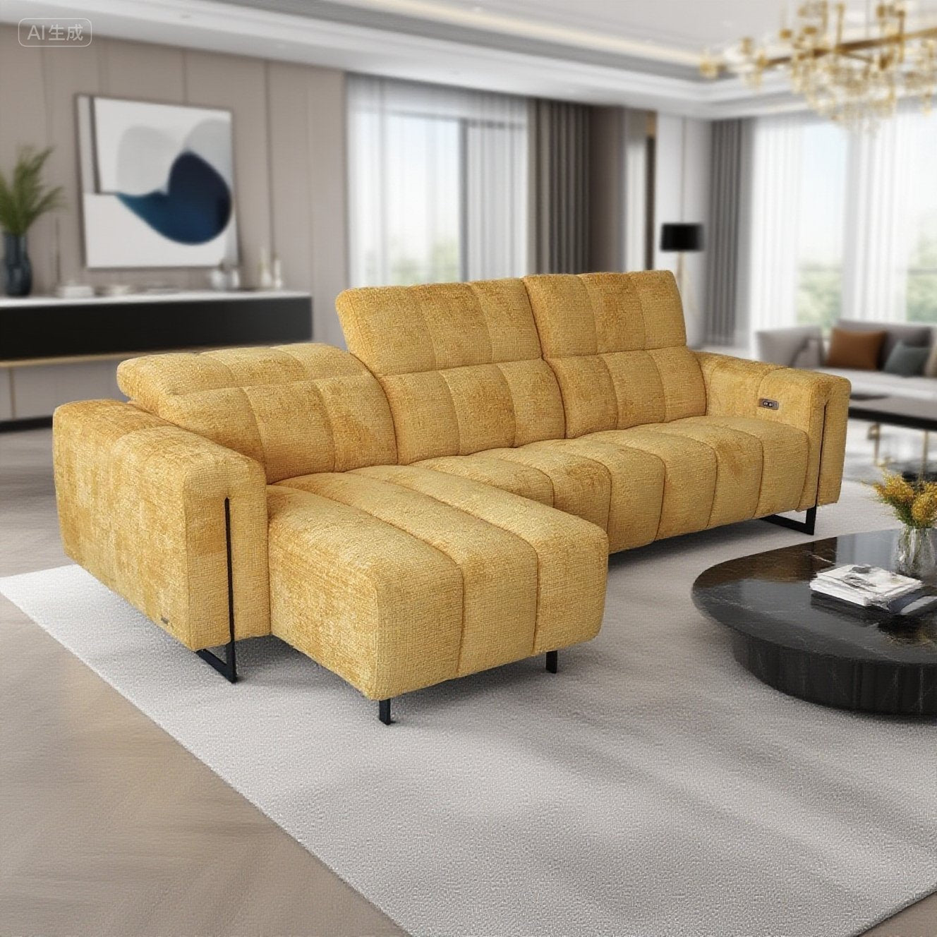 Canape-arte-3-places-relax-angle-meridienne-tissu-modulable