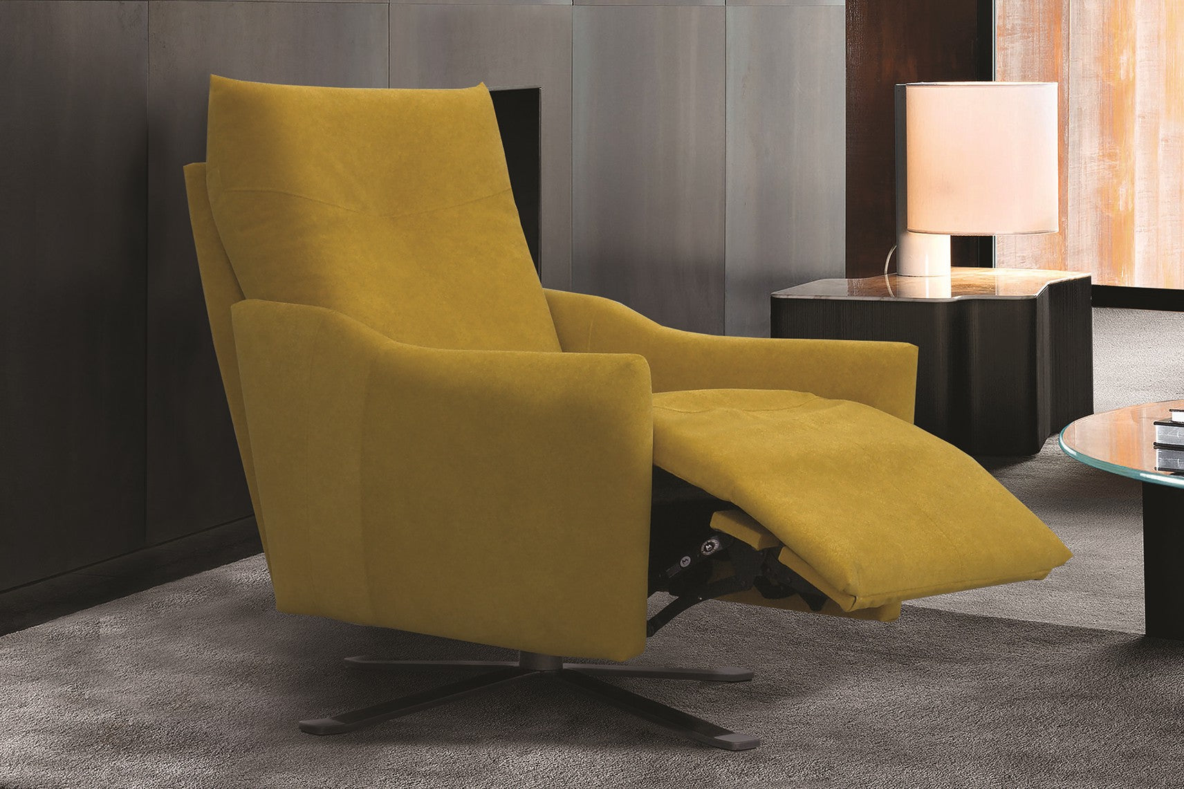 fauteuil eden jaune en relax manuel