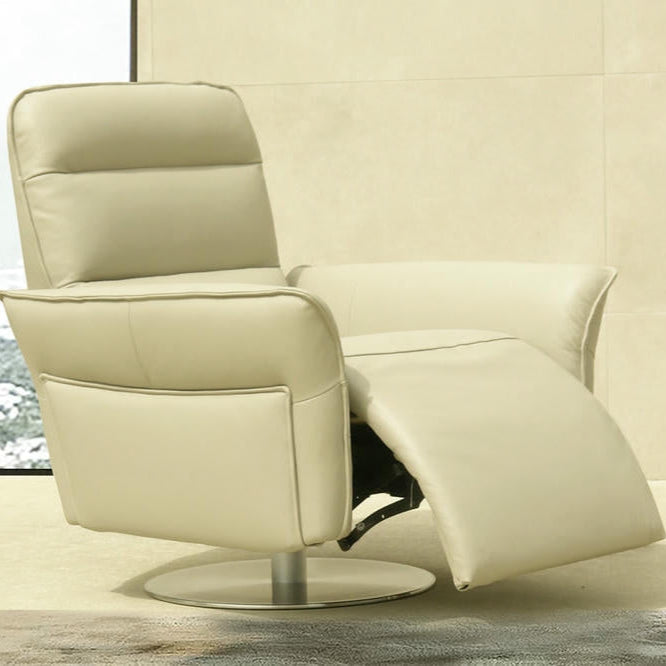 fauteuil opul avec relax manuel pivotant en cuir