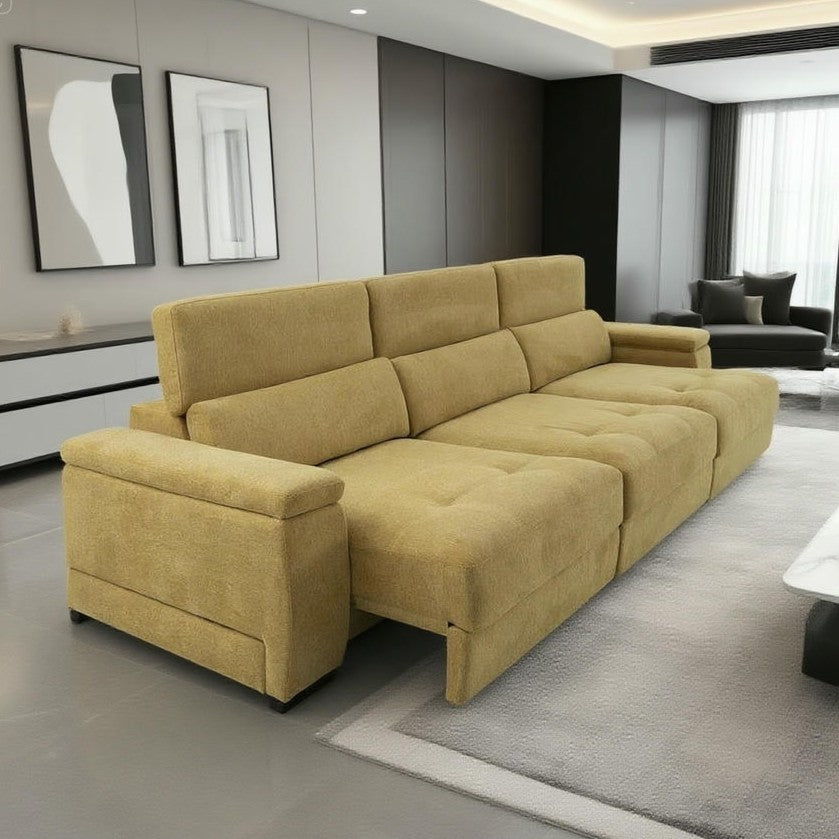 Canapé vraiment confortable avec les assises qui se coulissent d'environ 35cm, pour avoir une profondeur d'assise très agréable
