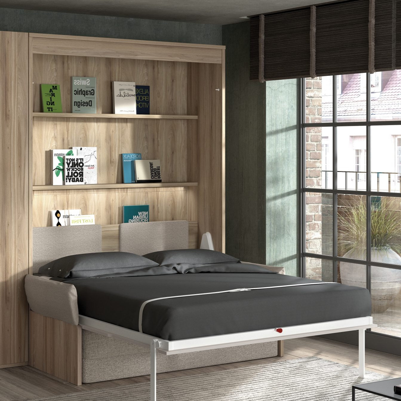 Lit armoire escamotable 