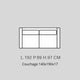 Couchage 140x190x17