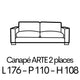 ARTE 2 Places 176cm