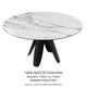 Ø 135cm (95/135) H76 Marbre Florentina