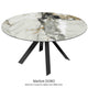 Ø 150cm (100/150) H76 Marbre Doro