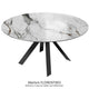 Ø 150cm (100/150) H76 Marbre Florentina