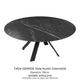 Ø 190cm (115/190) H78 Marbre Marquina