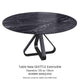 Ø 150cm (100/150) H76 Marbre Marquina