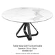 Ø 150cm (100/150) H76 Marbre Blanc