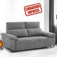 ANNA 3 places Couchage 140 x 200 Tissus Bronx light grey