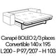 BOLEO 16 Couchage 140 x 190