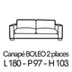 BOLEO 2 places 180cm