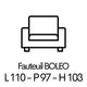 BOLEO 1 place 110cm