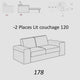 Couchage 120 X 190 + Jambes Relax électrique