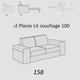Couchage 100 X 190 + Jambes Relax électrique