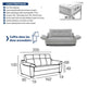 CHANNAL Couchage 140 x 190