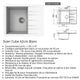 Evier Cube 62cm Blanc