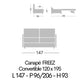 FREEZ 14 Couchage 120 x 190