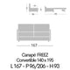 FREEZ 14 Couchage 140 x 190