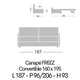 FREEZ 14 Couchage 160 x 190