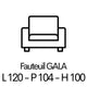 GALA 1 place 120cm