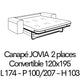 JOVIA 16 Couchage 120 x 190