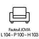 JOVIA 1 place 104cm