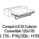 LUCIA 18 Couchage 120 x 190