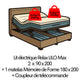 2x80x200 + 1 Matelas 180x200 MDF + Coupleur