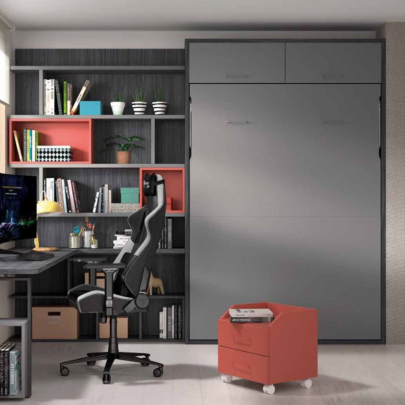 Lit armoire, escamotable, 2 personnes, vertical