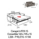3/4 p Couchage 160 x 195