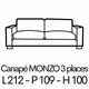 MONZO 3 places 212m