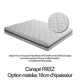Option matelas 18cm d'épaisseur