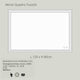 Miroir Quadro  Toutchi L120 H80 cm