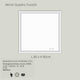 Miroir Quadro  Toutchi L80 H80 cm