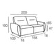 PARISIS Couchage 140 x 200