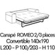 ROMEO 15 Couchage 140x190cm