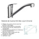 Robinet ECO Bec Court Chromé
