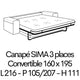 SIMA 17 Couchage 160x190cm