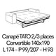 TATO 17 Couchage 140x190cm