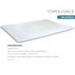 Topper Sur Matelas ESP - H 5 cm - Mémoire de Forme