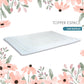 Topper Sur Matelas ESP - H 5 cm - Mémoire de Forme