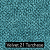 VELVET 21 turchese
