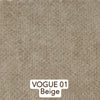 VOGUE 01 Velour fin Beige