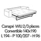 WILI 17 Couchage 140x190cm